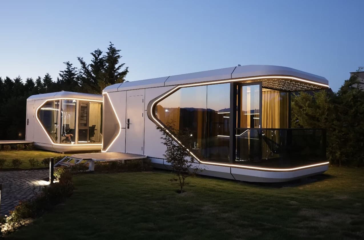 RID House capsule home on site, photo 3